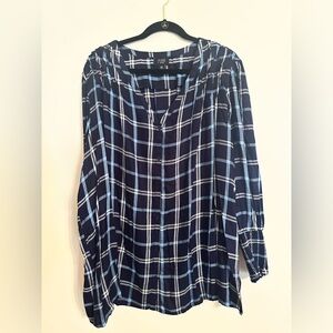 June Vie plaid blouse size 2X